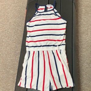 Red white and blue Vineyard Vines romper (10/12)